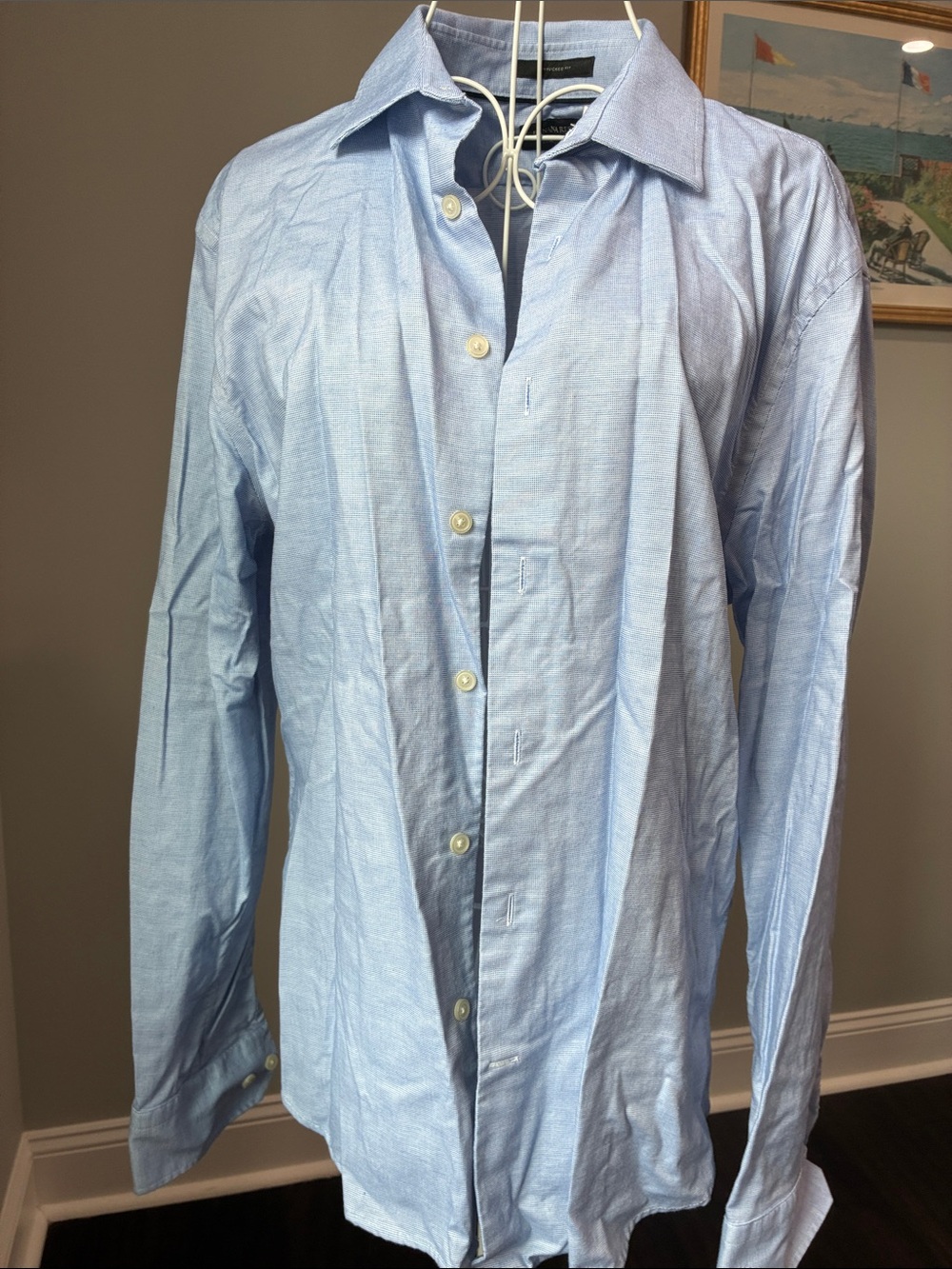 Banana Republic Light Blue Men's Button-Up Shirt